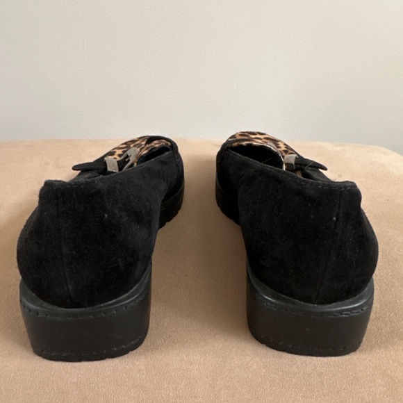 STUART WEITZMAN Leopard Print Suede Loafers - Picture 5 of 8